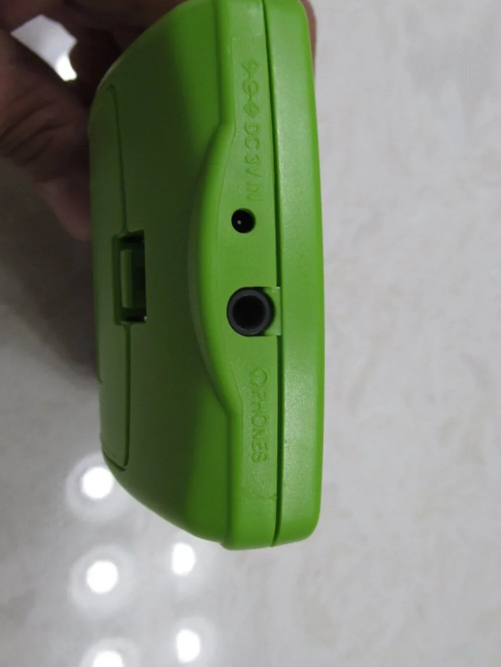 Refurbished to Like New Gameboy Color Backlit Screen Clear Green Audio Amplifier
